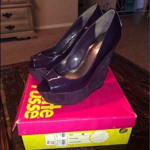Purple Charlotte Russe Wedges